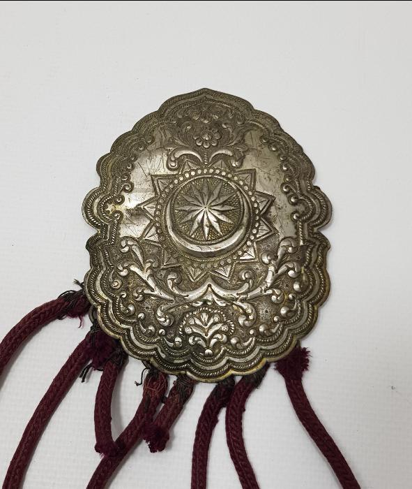 OSMANLI DÖNEMİ ÇOK NADİR PÜSKÜLLÜ GÜMÜŞ GELİN KEMERİ 