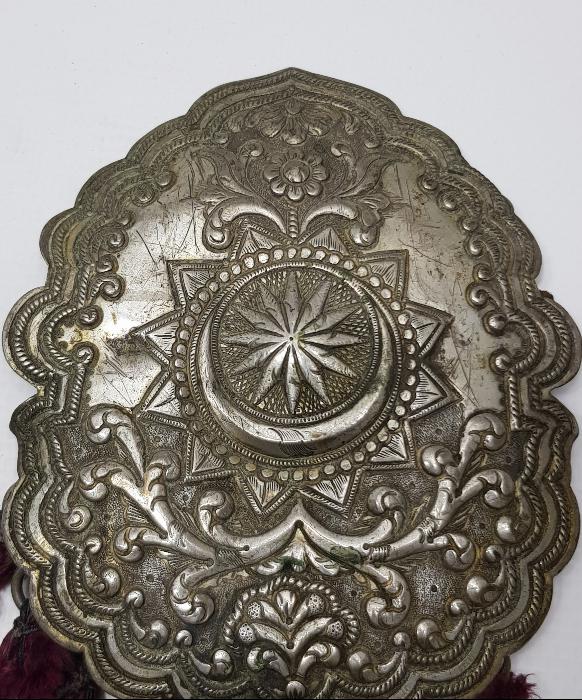 OSMANLI DÖNEMİ ÇOK NADİR PÜSKÜLLÜ GÜMÜŞ GELİN KEMERİ 