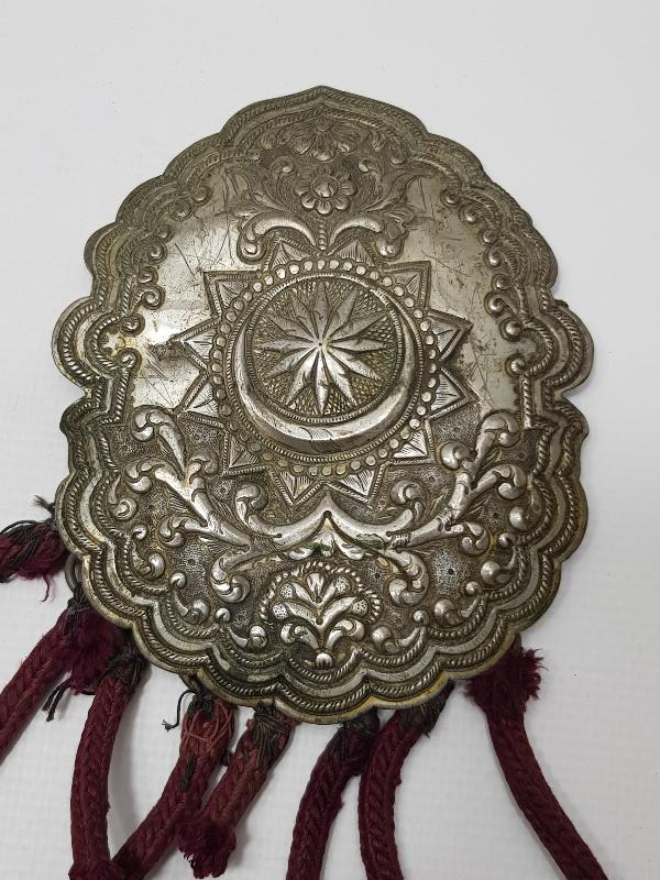 OSMANLI DÖNEMİ ÇOK NADİR PÜSKÜLLÜ GÜMÜŞ GELİN KEMERİ 