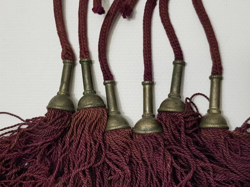 OSMANLI DÖNEMİ ÇOK NADİR PÜSKÜLLÜ GÜMÜŞ GELİN KEMERİ 