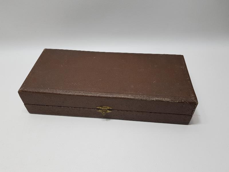 OSMANLI DÖNEMİ RUMCA İNİSİYALLİ GÜMÜŞ KAPLAMA SEYAHAT TAKIMI