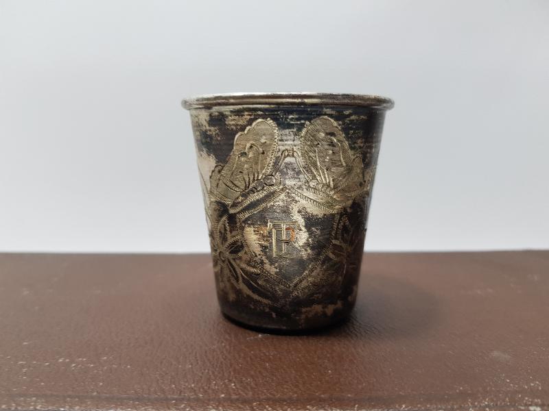 OSMANLI DÖNEMİ RUMCA İNİSİYALLİ GÜMÜŞ KAPLAMA SEYAHAT TAKIMI