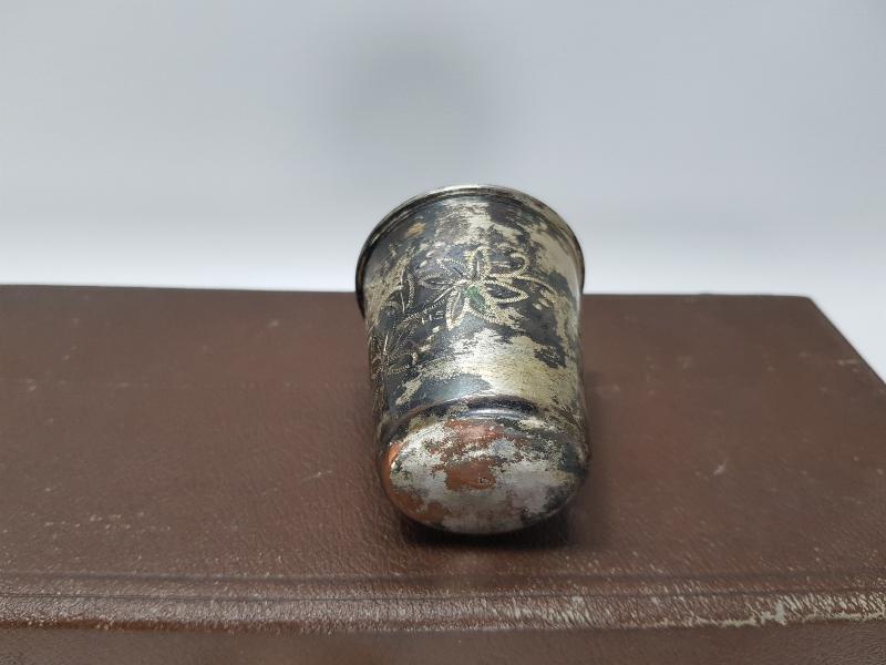 OSMANLI DÖNEMİ RUMCA İNİSİYALLİ GÜMÜŞ KAPLAMA SEYAHAT TAKIMI