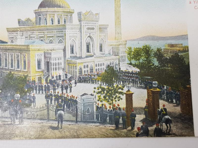 OSMANLI NADİR KARTPOSTAL: HAMİDİYE CAMİİ CUMA SELAMLIĞI