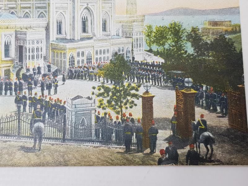 OSMANLI NADİR KARTPOSTAL: HAMİDİYE CAMİİ CUMA SELAMLIĞI