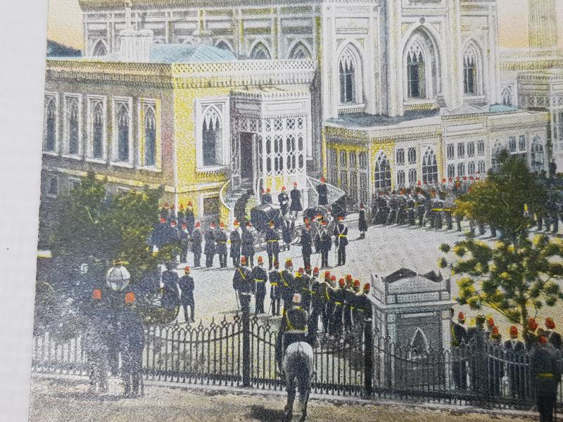 OSMANLI NADİR KARTPOSTAL: HAMİDİYE CAMİİ CUMA SELAMLIĞI