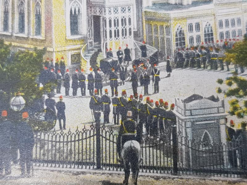 OSMANLI NADİR KARTPOSTAL: HAMİDİYE CAMİİ CUMA SELAMLIĞI