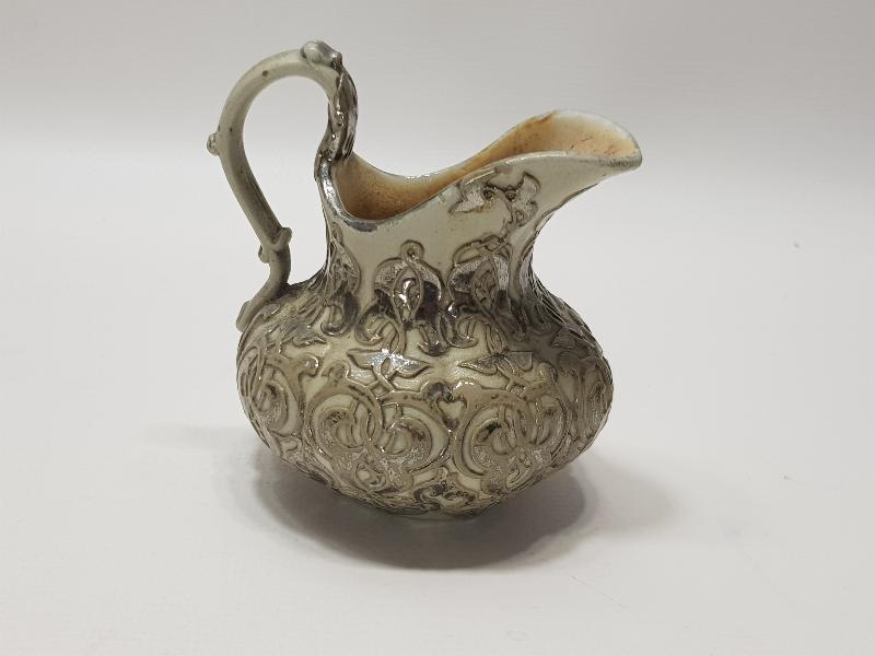 OSMANLI PAZARI İÇİN YAPILMIŞ GÜMÜŞ YALDIZLI ÇOK NADİR FORMDA SÜTLÜK