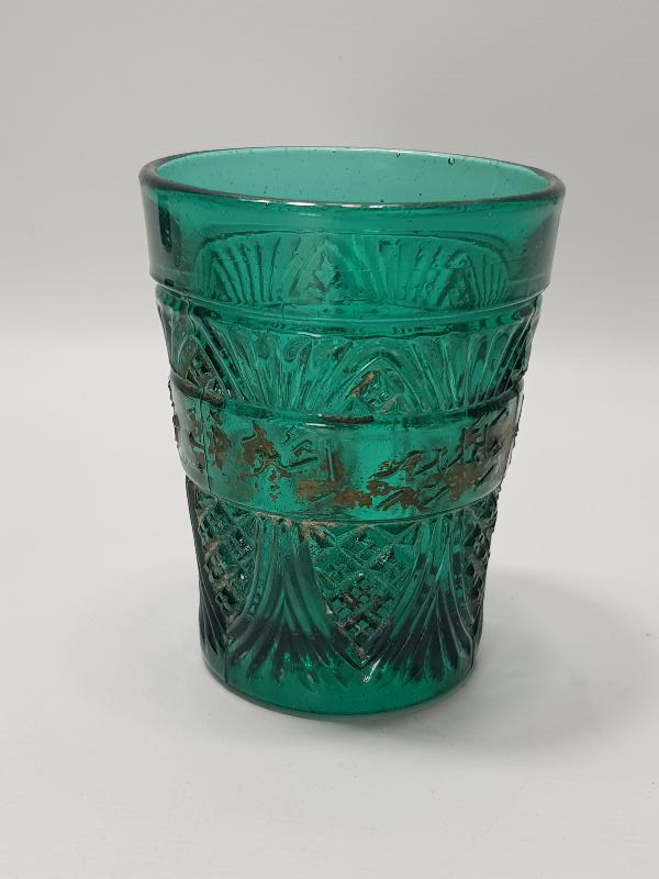 OSMANLICA BEYİT YAZILI ÇOK NADİR SU BARDAĞI