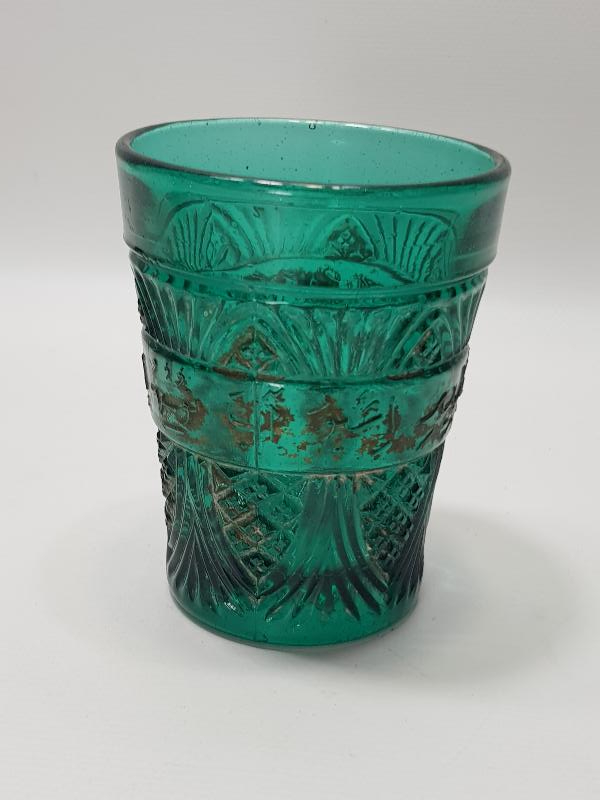 OSMANLICA BEYİT YAZILI ÇOK NADİR SU BARDAĞI