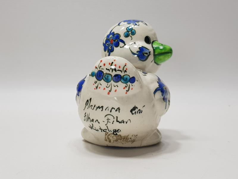 SANATÇI İMZALI KÜTAHYA SERAMİK ÖRDEK YAVRUSU BİBLO