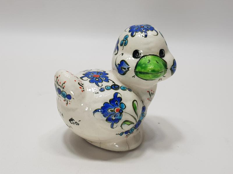 SANATÇI İMZALI KÜTAHYA SERAMİK ÖRDEK YAVRUSU BİBLO