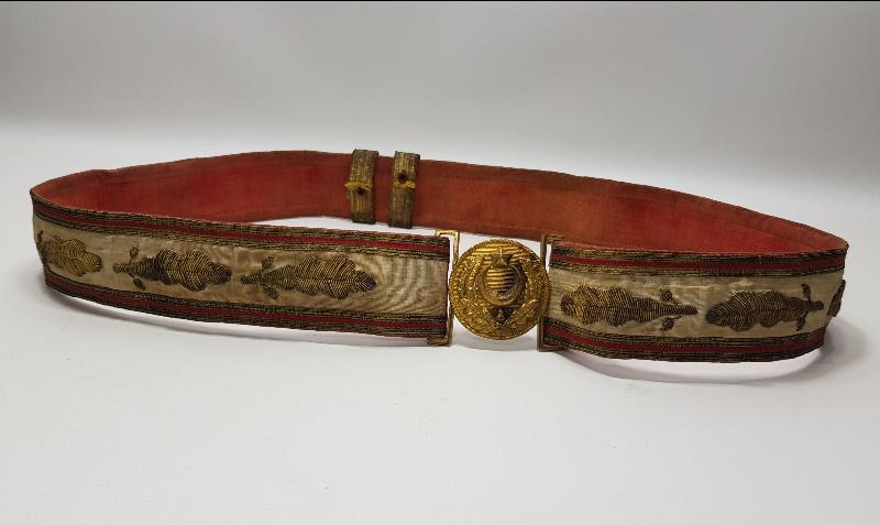 OSMANLI DÖNEMİ ALTIN SIRMA İŞLEMELİ PAŞA KEMERİ