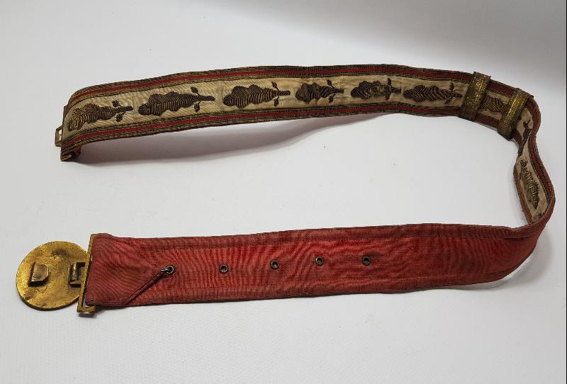 OSMANLI DÖNEMİ ALTIN SIRMA İŞLEMELİ PAŞA KEMERİ