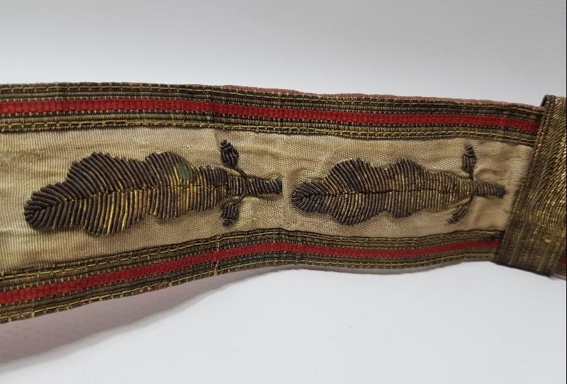 OSMANLI DÖNEMİ ALTIN SIRMA İŞLEMELİ PAŞA KEMERİ