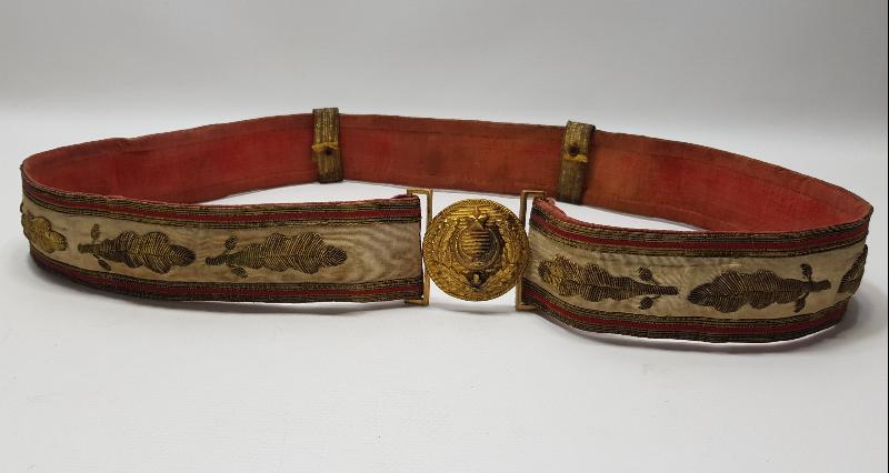 OSMANLI DÖNEMİ ALTIN SIRMA İŞLEMELİ PAŞA KEMERİ