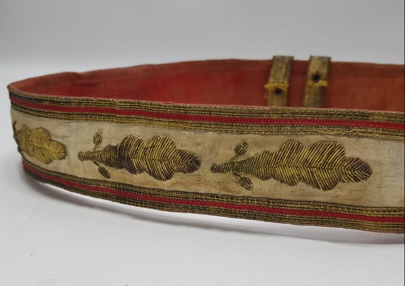 OSMANLI DÖNEMİ ALTIN SIRMA İŞLEMELİ PAŞA KEMERİ