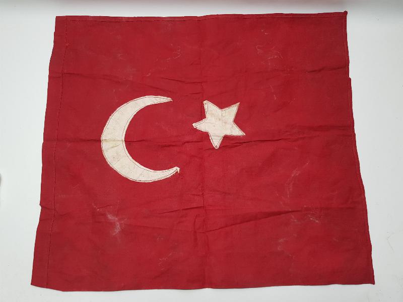 OSMANLI SON DÖNEM EL YAPIMI BAYRAK