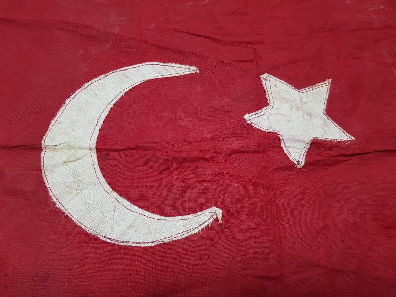 OSMANLI SON DÖNEM EL YAPIMI BAYRAK