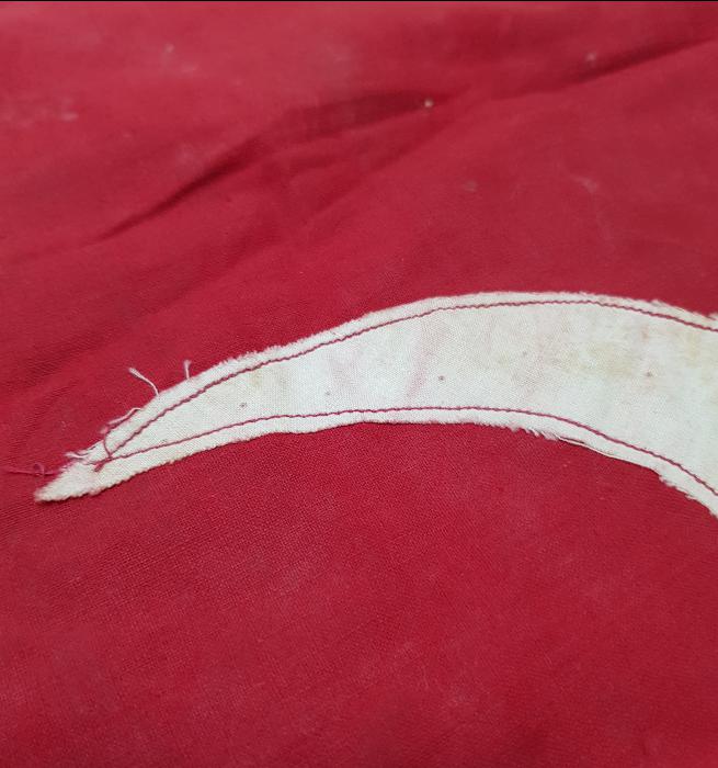 OSMANLI SON DÖNEM EL YAPIMI BAYRAK