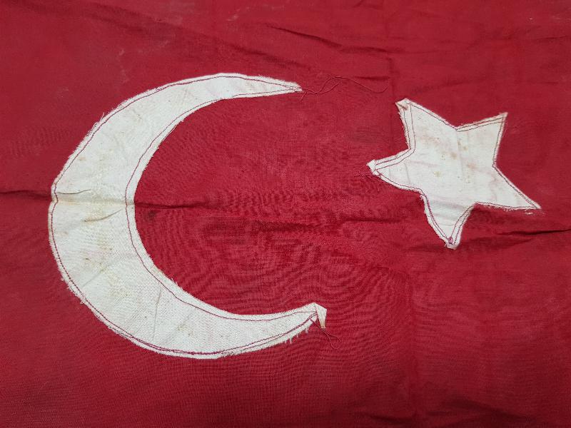 OSMANLI SON DÖNEM EL YAPIMI BAYRAK