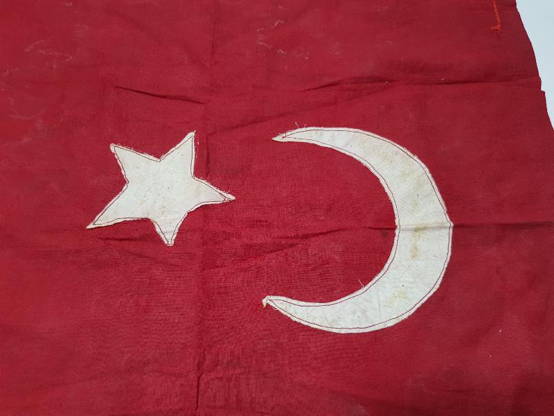 OSMANLI SON DÖNEM EL YAPIMI BAYRAK