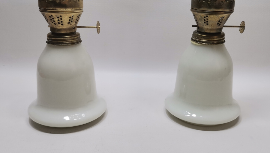 ANTİKA ÇİFT FRANSIZ OPALİN LAMBA