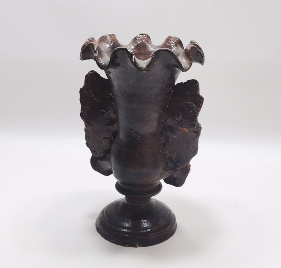 ANTİKA ÇANAKKALE İŞİ ANTİKA ROZETLİ VAZO