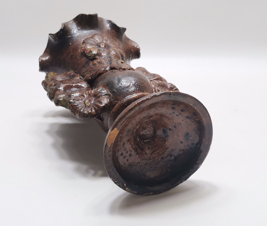 ANTİKA ÇANAKKALE İŞİ ANTİKA ROZETLİ VAZO