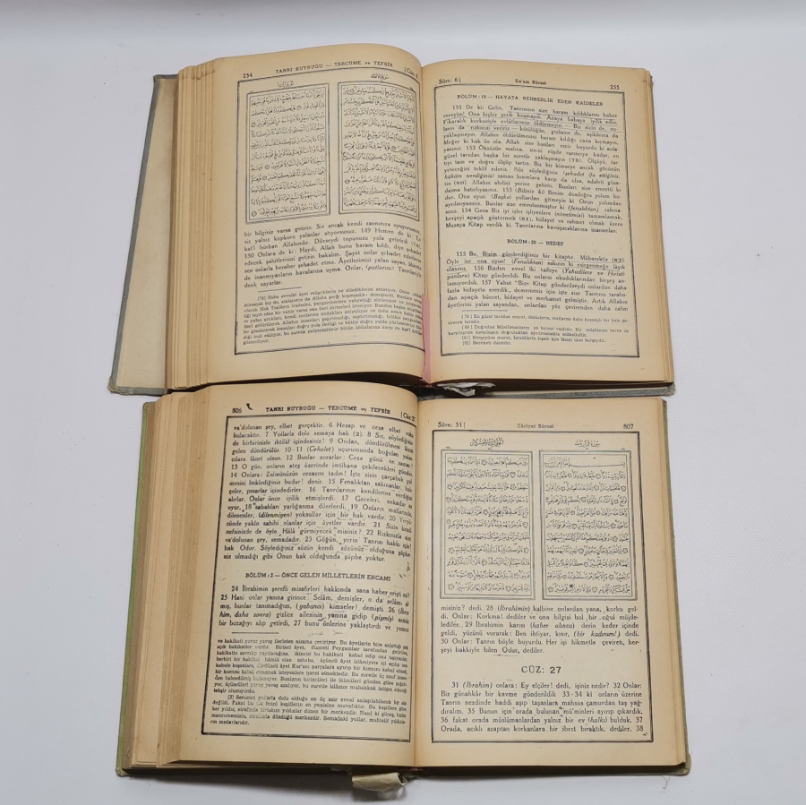 ARAPÇA'NIN YASAK OLDUĞU DÖNEMDE BASILMIŞ ''TANRI BUYRUĞU'' KUR'AN -I KERİM MEALİ