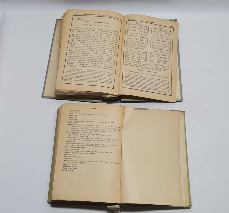 ARAPÇA'NIN YASAK OLDUĞU DÖNEMDE BASILMIŞ ''TANRI BUYRUĞU'' KUR'AN -I KERİM MEALİ