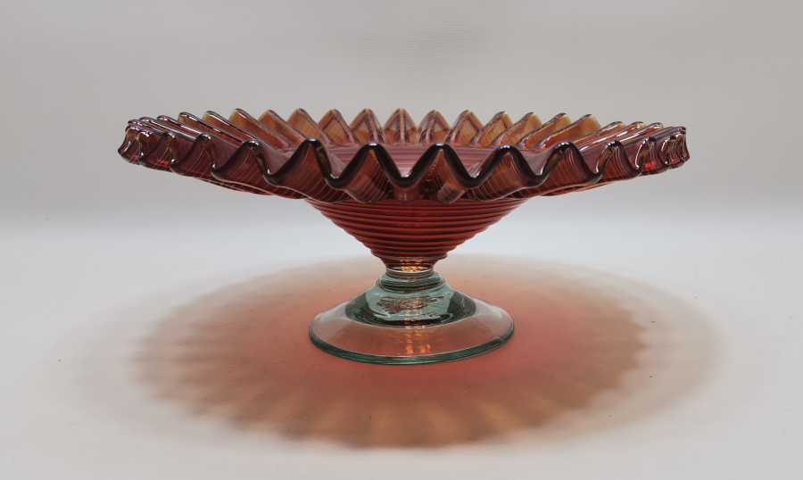 NADİR RENKTE KOPARMA İŞÇİLİKLİ BÜYÜK BOY ANTİKA FIRFIRLI ŞEKERLİK