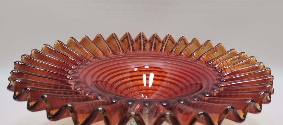 NADİR RENKTE KOPARMA İŞÇİLİKLİ BÜYÜK BOY ANTİKA FIRFIRLI ŞEKERLİK