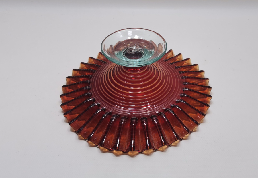 NADİR RENKTE KOPARMA İŞÇİLİKLİ BÜYÜK BOY ANTİKA FIRFIRLI ŞEKERLİK