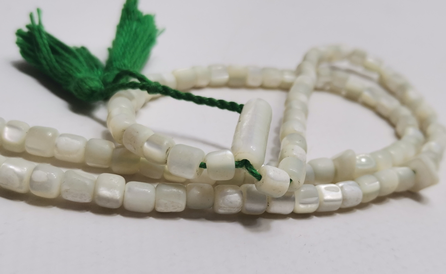 ORJİNAL PÜSKÜLÜ İLE OSMANLI DÖNEMİ EL YAPIMI SEDEF NAMAZ TESPİHİ