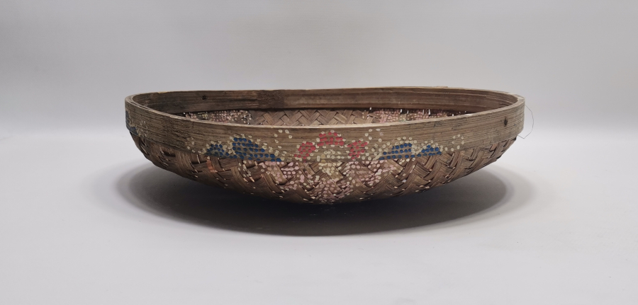 OSMANLI DÖNEMİ HURMA YAPRAĞINDAN MAMUL ÇOK NADİR KÖK BOYALI HURMALIK