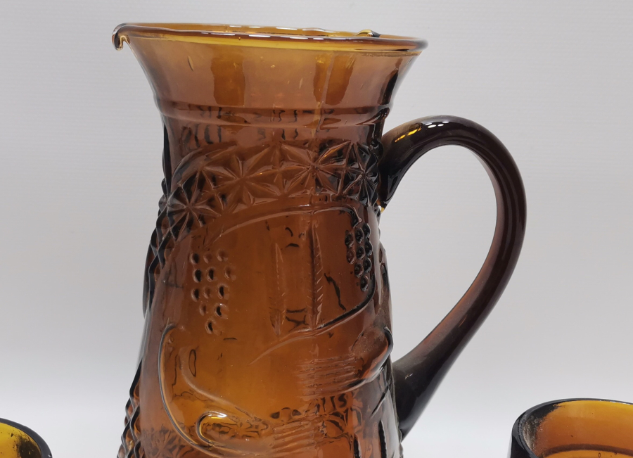 OSMANLI DÖNEMİ RUM İŞİ KUŞLU CAM ŞERBETLİK