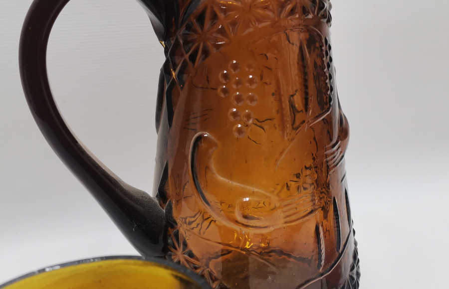 OSMANLI DÖNEMİ RUM İŞİ KUŞLU CAM ŞERBETLİK