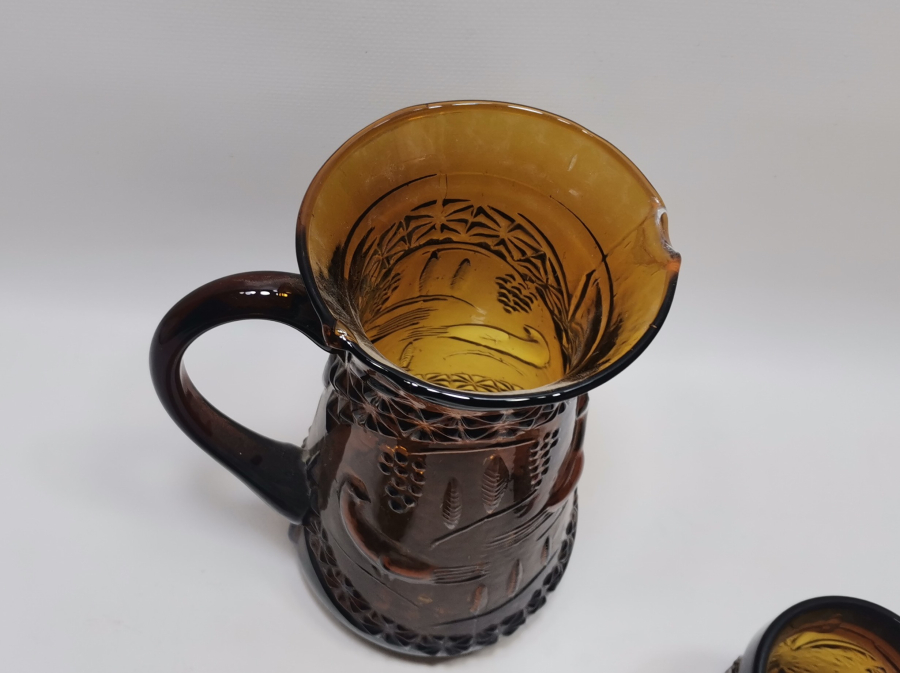 OSMANLI DÖNEMİ RUM İŞİ KUŞLU CAM ŞERBETLİK