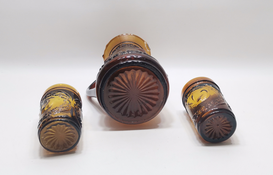 OSMANLI DÖNEMİ RUM İŞİ KUŞLU CAM ŞERBETLİK