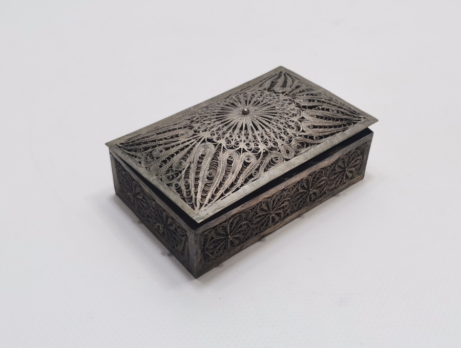 OSMANLI DÖNEMİ TELKARİ İŞÇİLİKLİ PUL KUTUSU