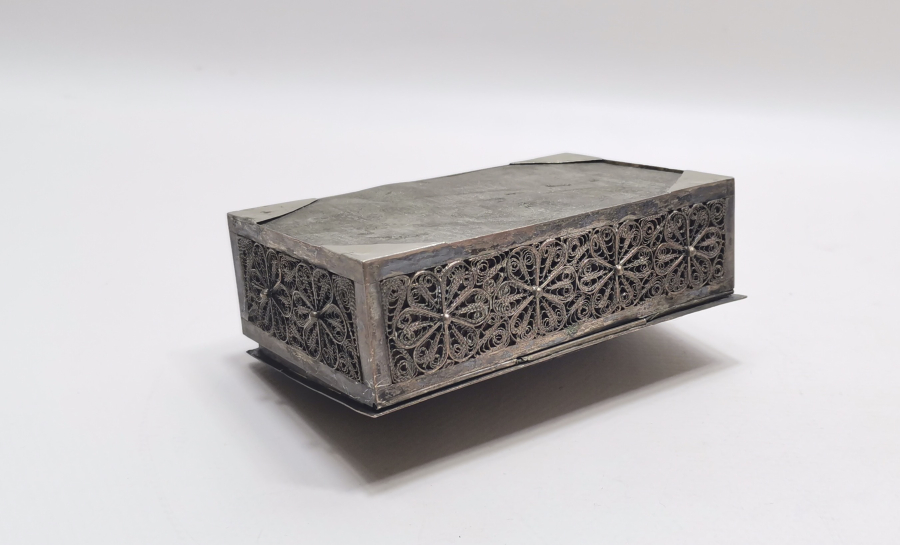 OSMANLI DÖNEMİ TELKARİ İŞÇİLİKLİ PUL KUTUSU