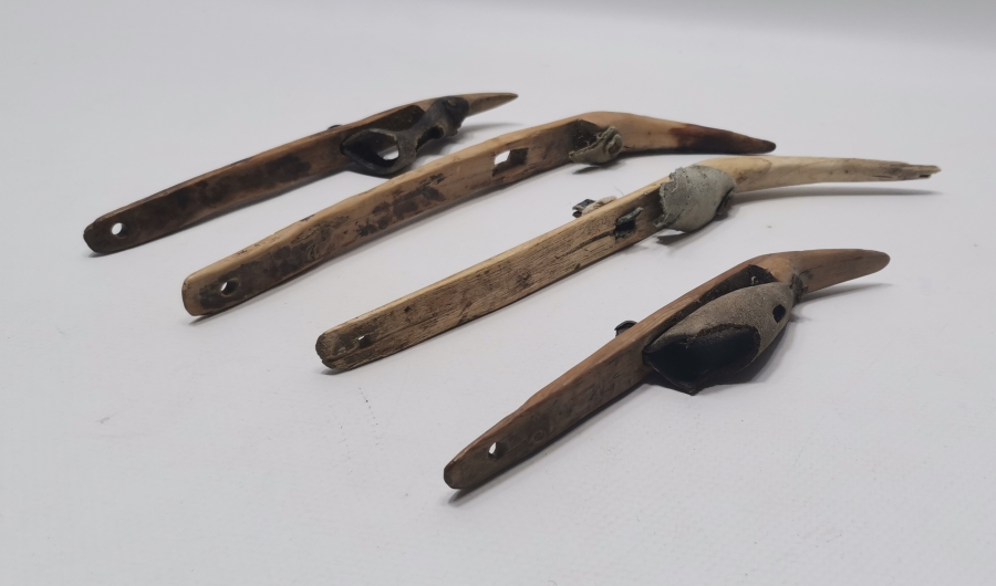 DERİ APARATLI OSMANLI DÖNEMİ 4 ADET ELLİK