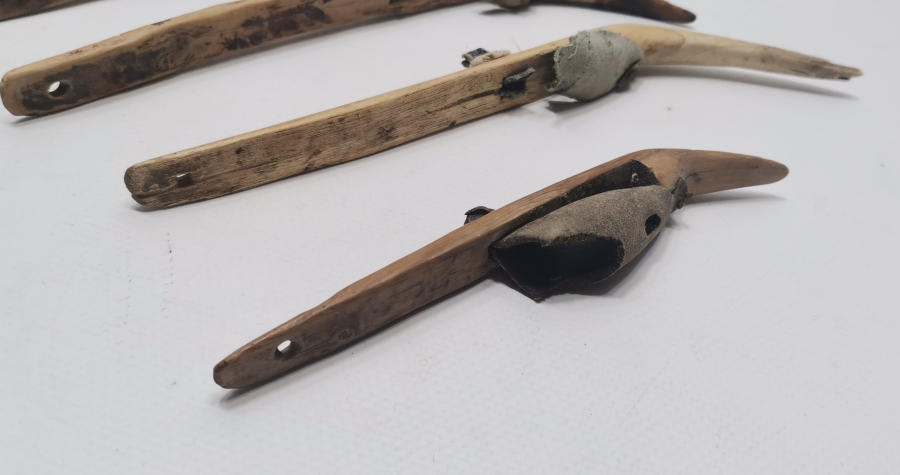 DERİ APARATLI OSMANLI DÖNEMİ 4 ADET ELLİK