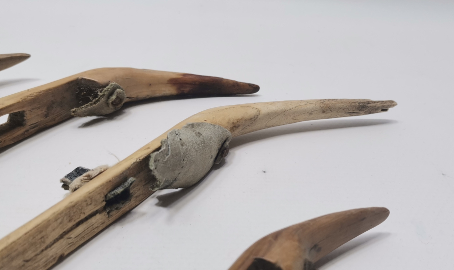 DERİ APARATLI OSMANLI DÖNEMİ 4 ADET ELLİK