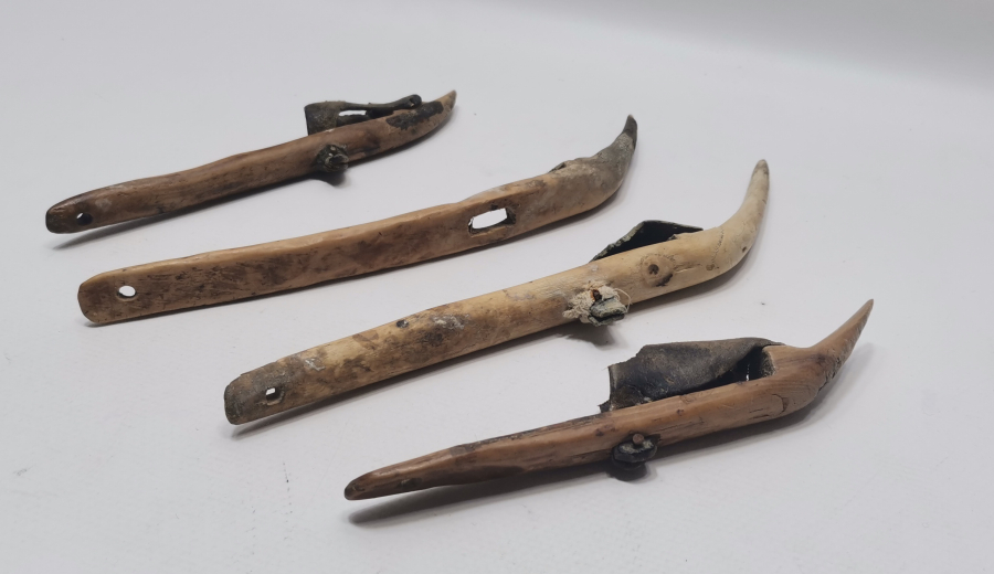 DERİ APARATLI OSMANLI DÖNEMİ 4 ADET ELLİK