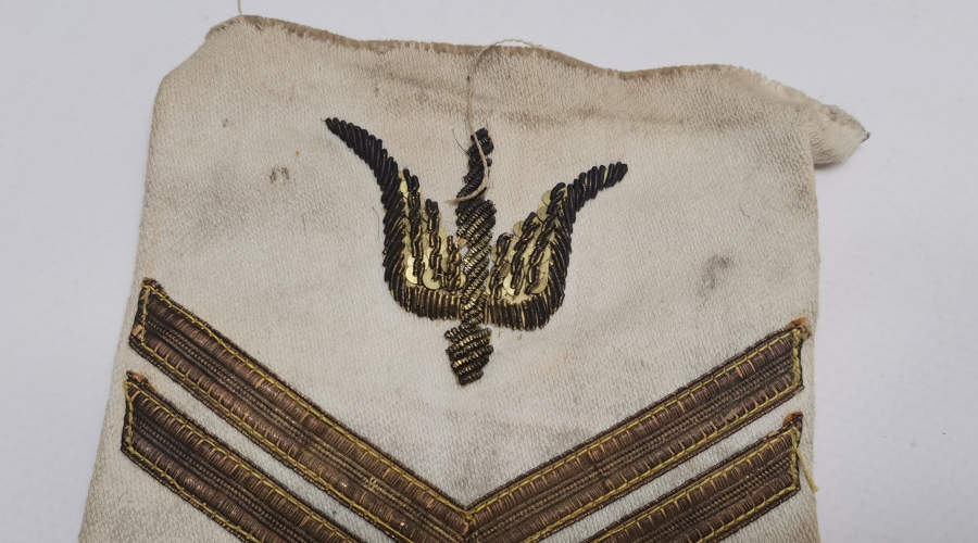 OSMANLI DÖNEMİ ÇOK NADİR GÜMÜŞ SIRMA İŞÇİLİKLİ DENİZALTI SUBAY APOLETİ