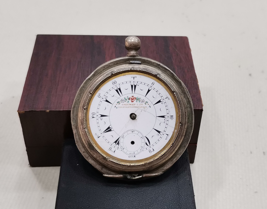 OSMANLI DÖNEMİ HALİYLE KONDİSYONDA GÜMÜŞ KASA DEKORATİF CEP SAATİ