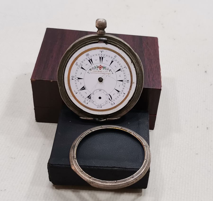 OSMANLI DÖNEMİ HALİYLE KONDİSYONDA GÜMÜŞ KASA DEKORATİF CEP SAATİ