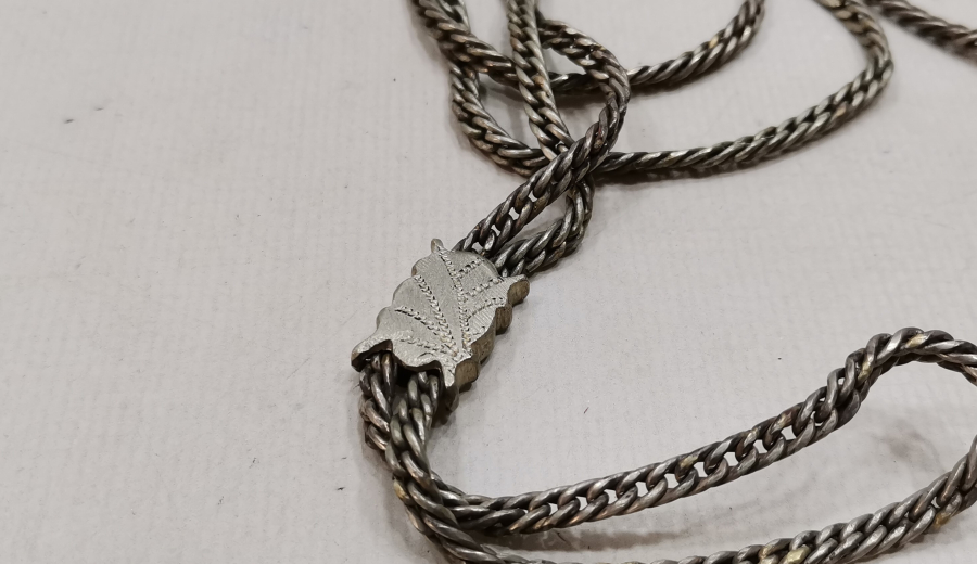 OSMANLI DÖNEMİ İPEK ZİNCİR GÜMÜŞ CEP SAATİ KÖSTEĞİ